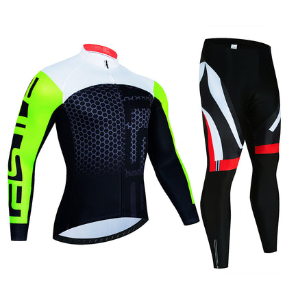 Men's Long Sleeve Cycling Suit - Breathable & Sweat-wicking