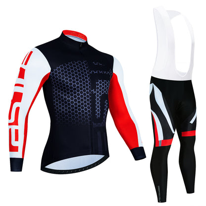 Men's Long Sleeve Cycling Suit - Breathable & Sweat-wicking
