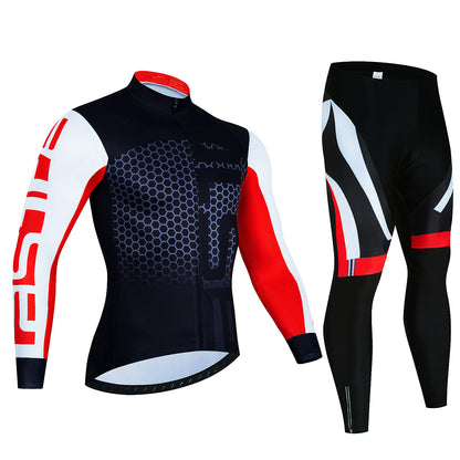 Men's Long Sleeve Cycling Suit - Breathable & Sweat-wicking
